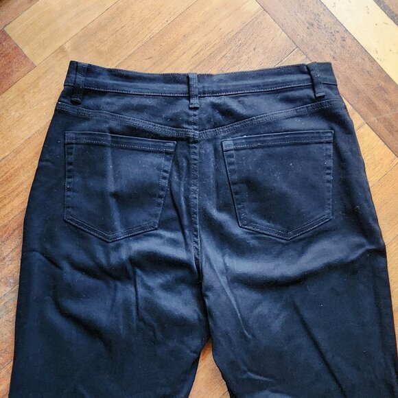 NWOT Gloria Vanderbilt Black "Amanda" Straight Leg Denim Size 8 - Picture 12 of 13